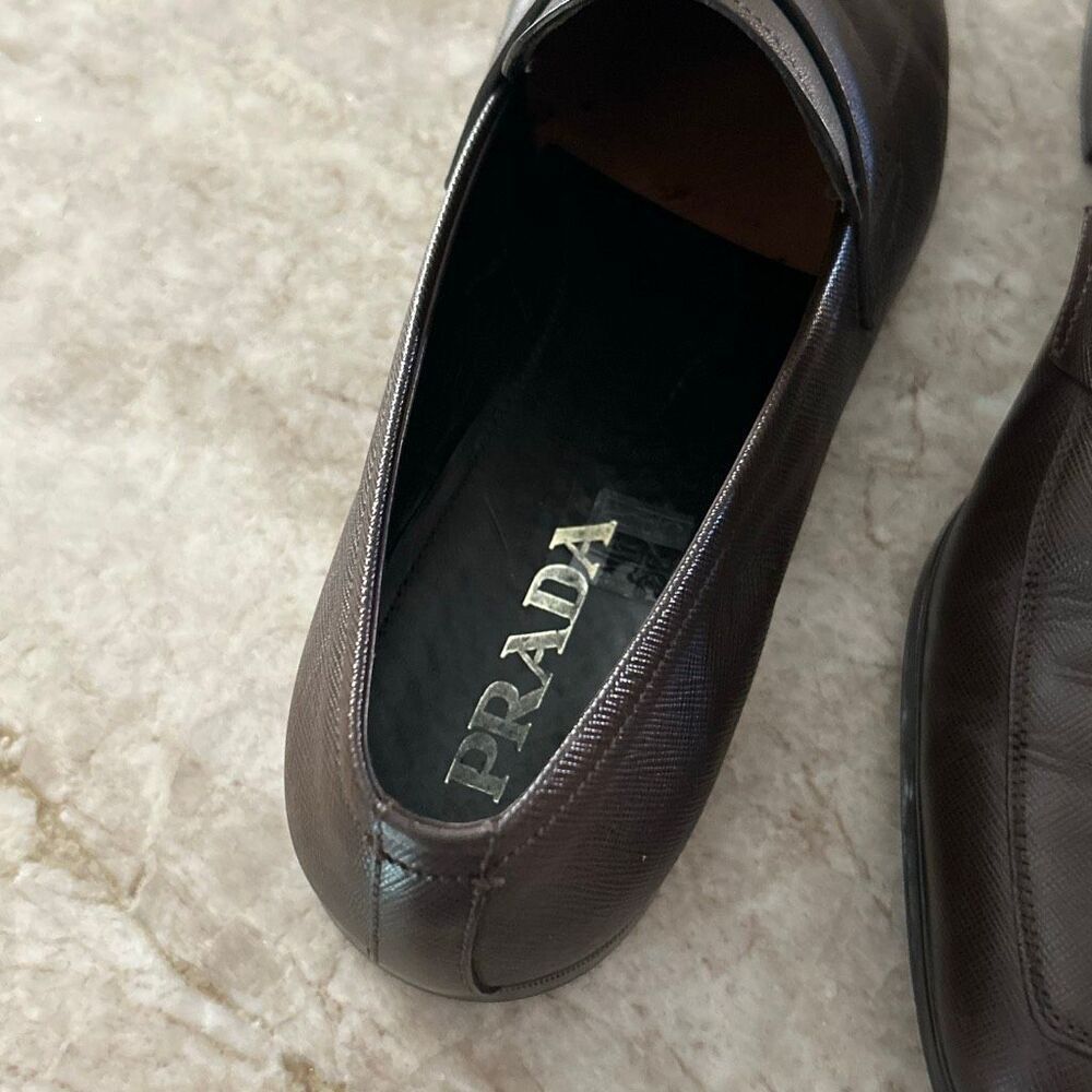 PRADA Saffiano Leather Penny Loafer (Men) - Picture 7 of 8